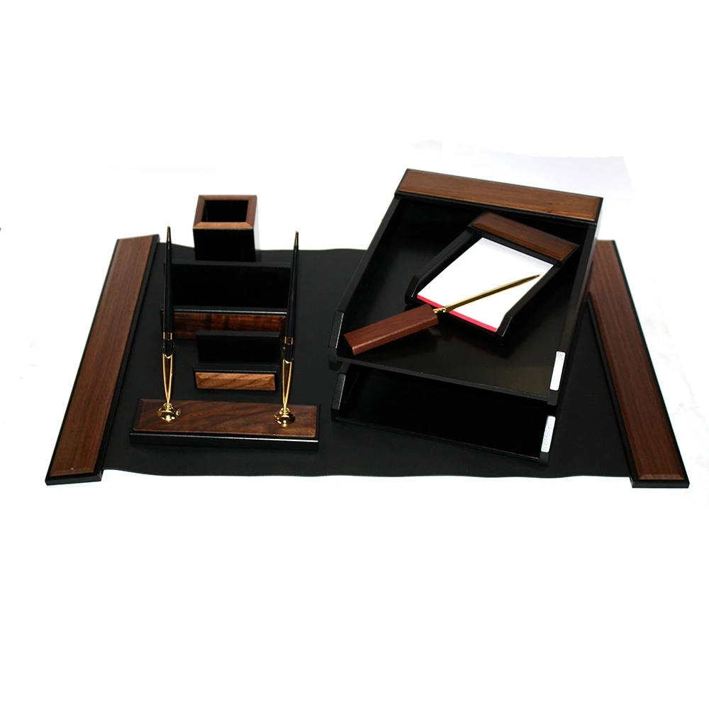 Набір настільний Good Sunrise 8 предметів з дерева, колір горіх