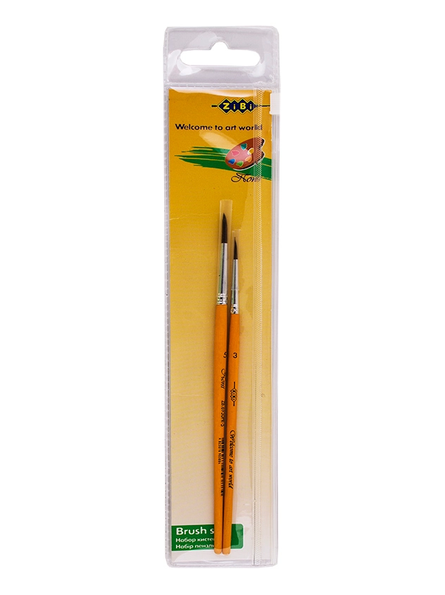 Набір пензликів 2штуки в блістері 6952 Zibi — фото 2