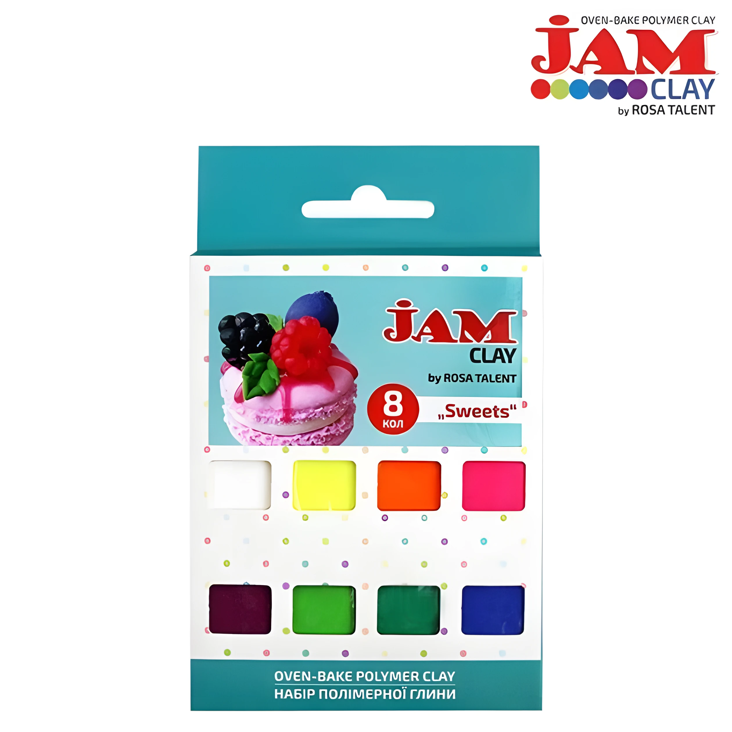 Набір пластики “Sweets“, 8х20г, Jam Clay