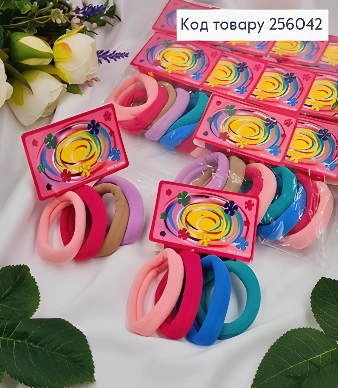 Набір резинок Soff мікрофібра нюдові 5см — фото 2