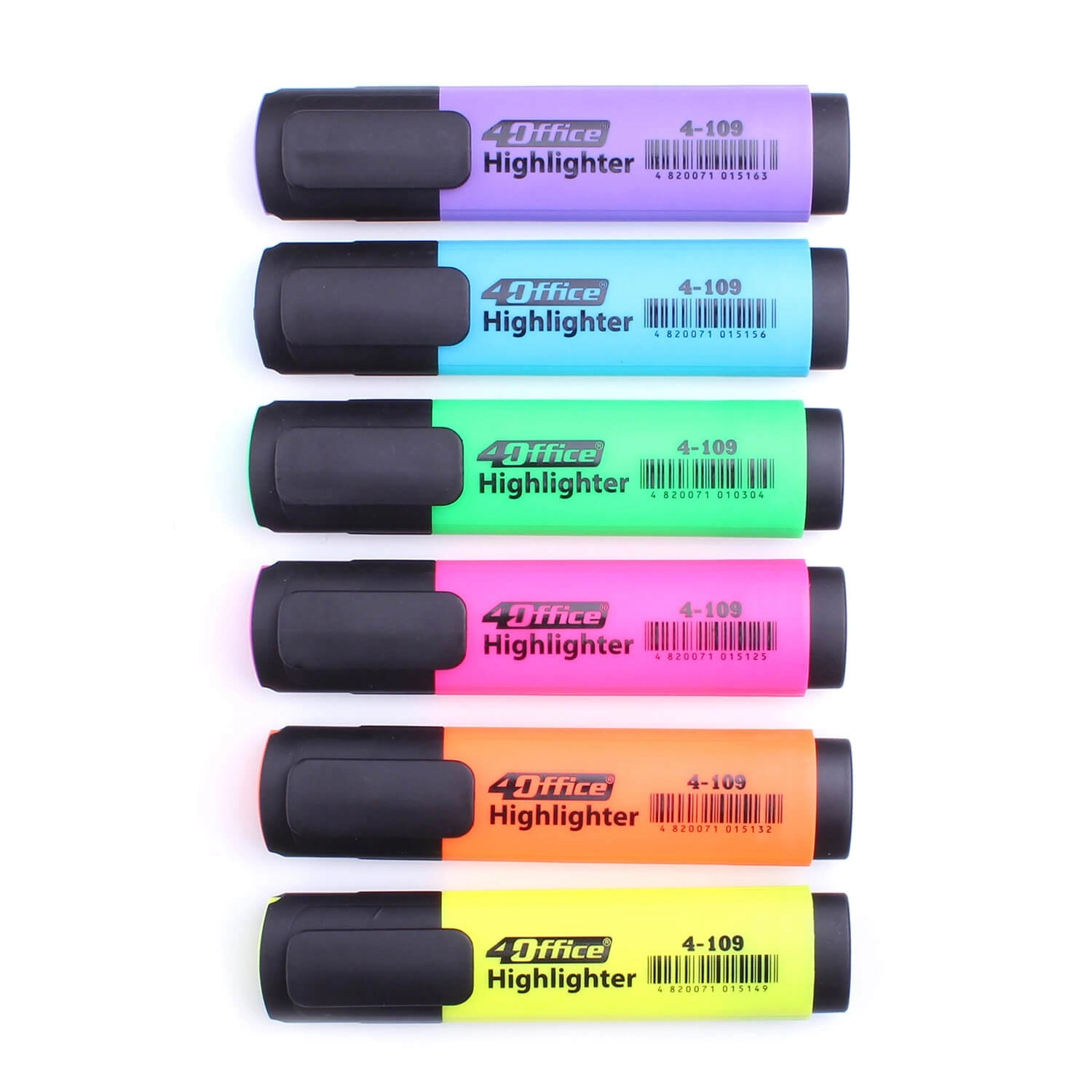 Набір текстових маркерів 4OFFICE 6 шт — фото 2