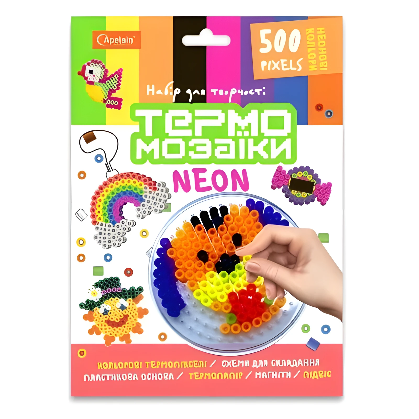Набір термомозаїка 21-НТ 500 пікселів неон
