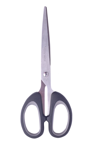 Ножиці сталеві 16см сірі JOBMAX — фото 2