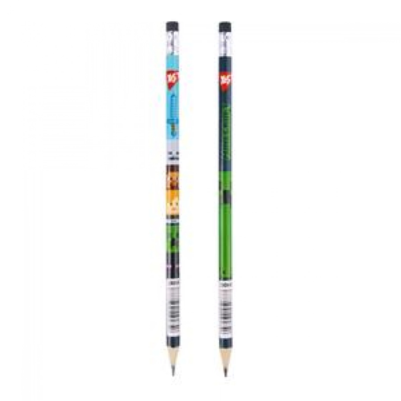 Олівець чорнографітний Yes круглий з гумкою Minecraft — фото 2