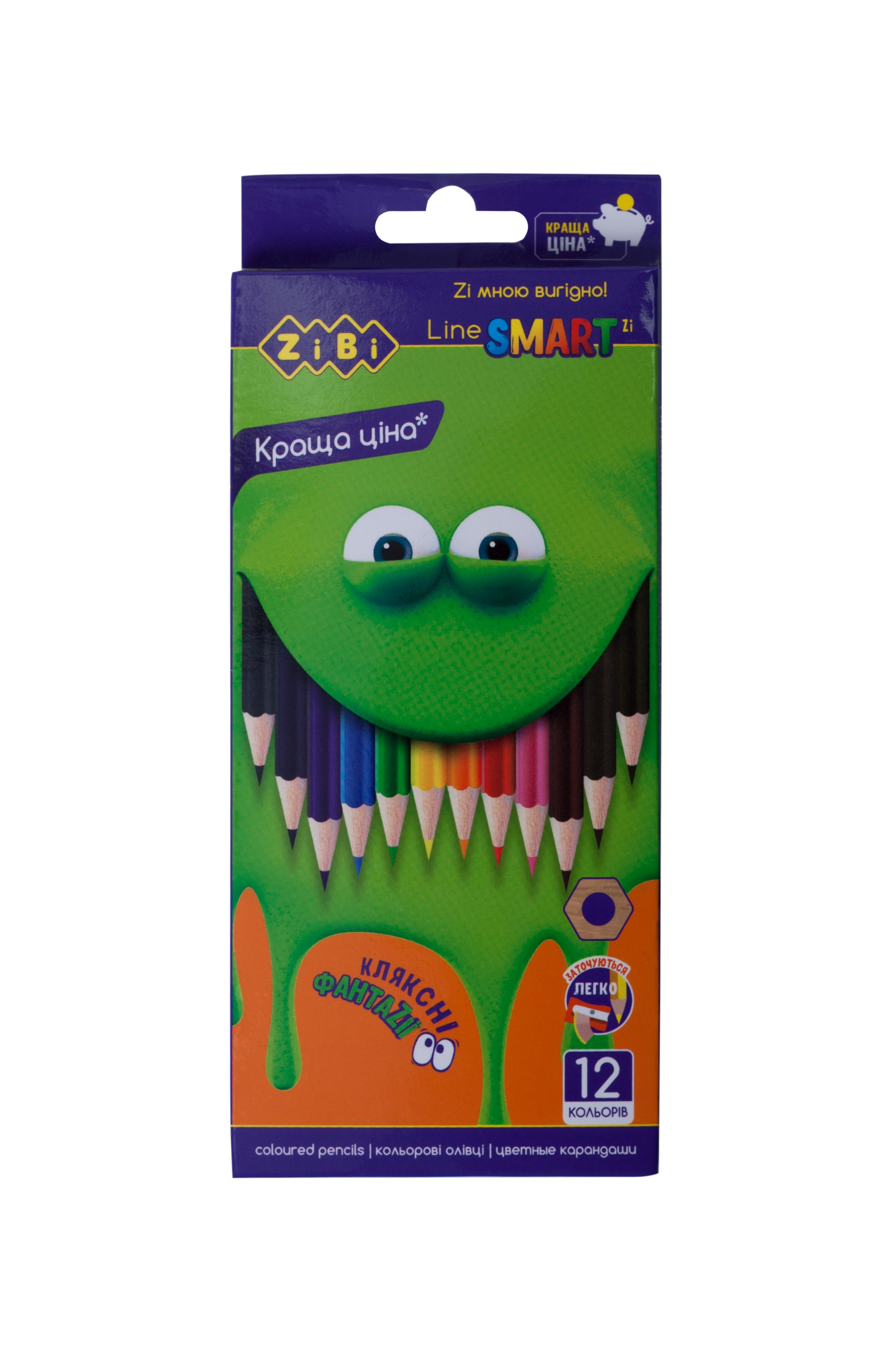 Олівці кольорові 12 кольорів SMART ZB.2424 — фото 2