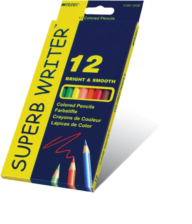 Олівці кольорові 12 кольорів Superb Writer 4100-12СВ Marco — фото 2
