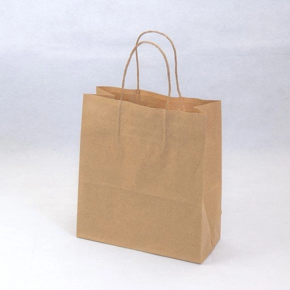 Пакет з ручками Куверт 240х100х320 коричневий 90 — фото 2