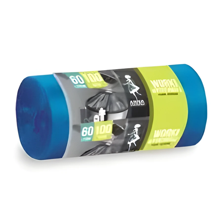 Пакети для сміття Anna Zaradna HDPE 60л 100 шт сині