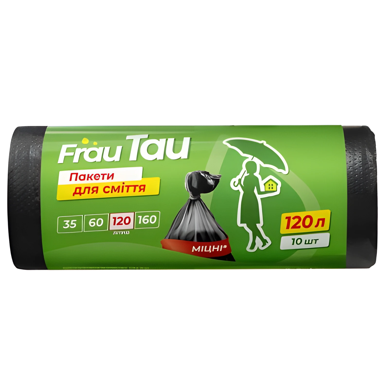 Пакети для сміття Frau Tau LDPE 120л 10шт