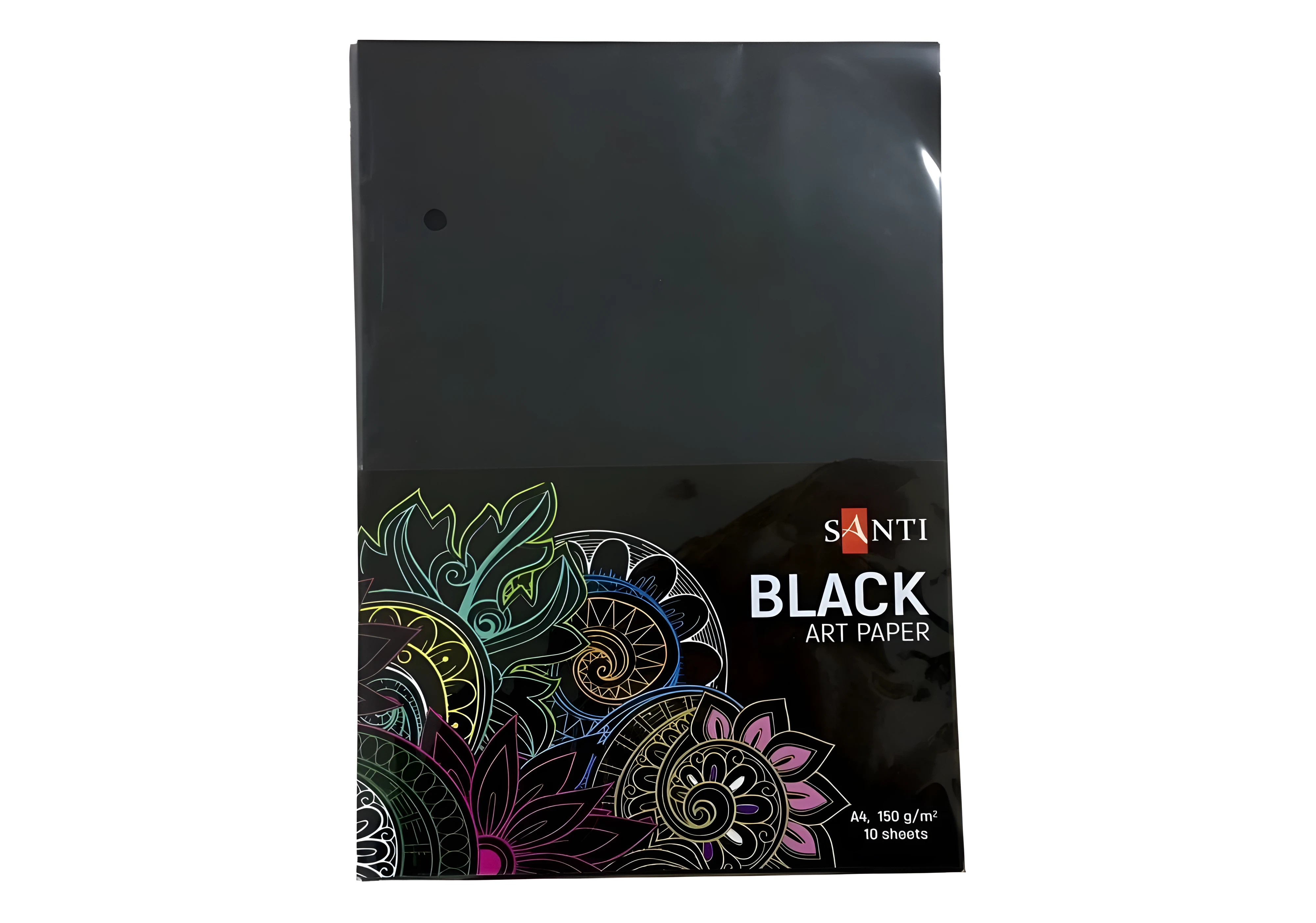 Папір для малювання чорний, 10 аркушів, 150 г / м2, А4