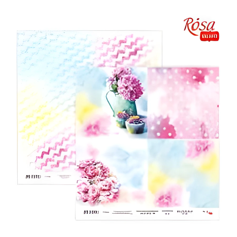 Папір для скрапбукінгу „Floral Poem“ 18, двосторонній, 30х30см, 200г/м2, ROSA TALENT
