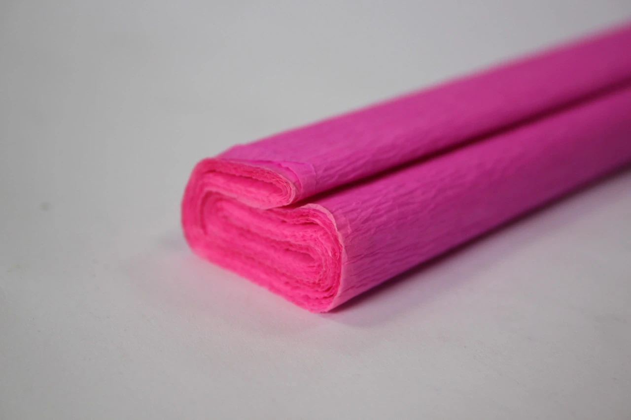 ПАПІР ГОФРОВАНИЙ 50*200см М Г INTERDRUK №12 рожевий