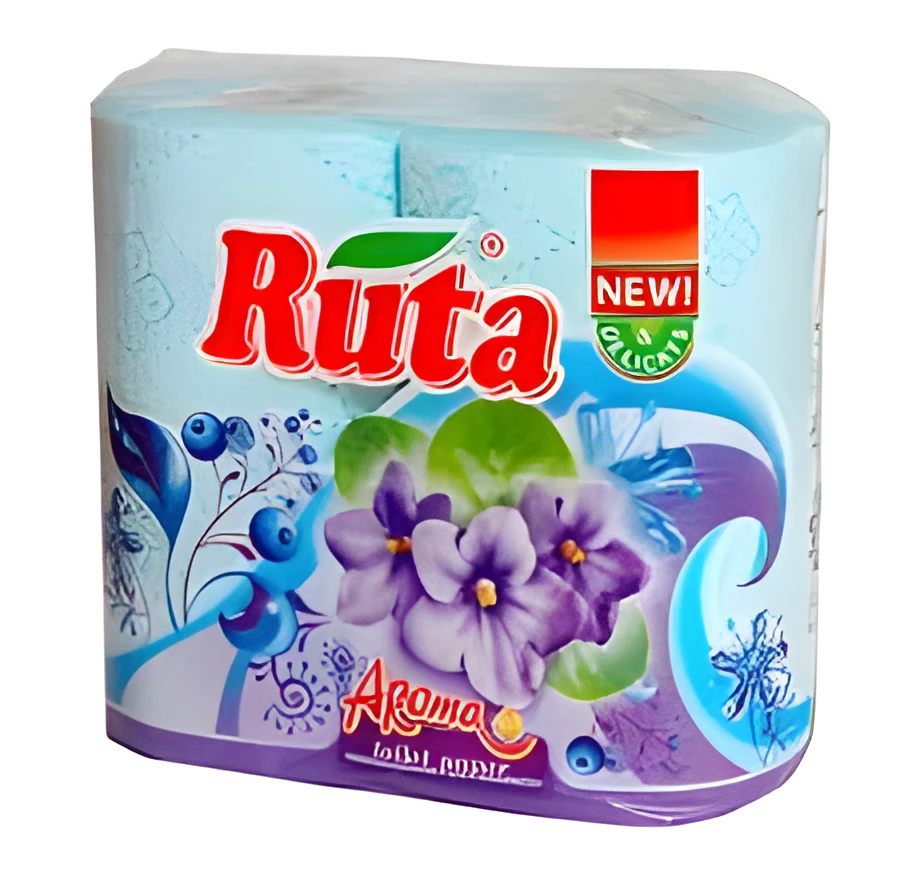 ПАПІР ТУАЛЕТНИЙ Рута Aroma ocean 2шар 4шт