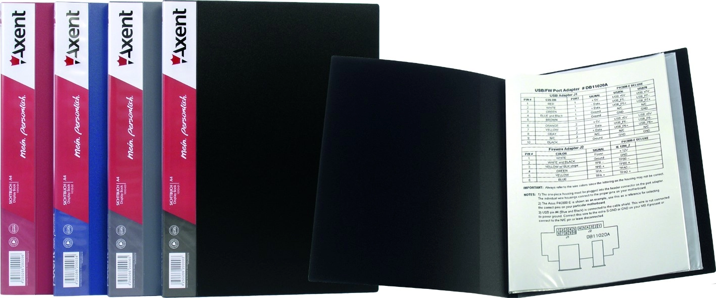 Папка 40 файлів Axent 1040 чорна — фото 2