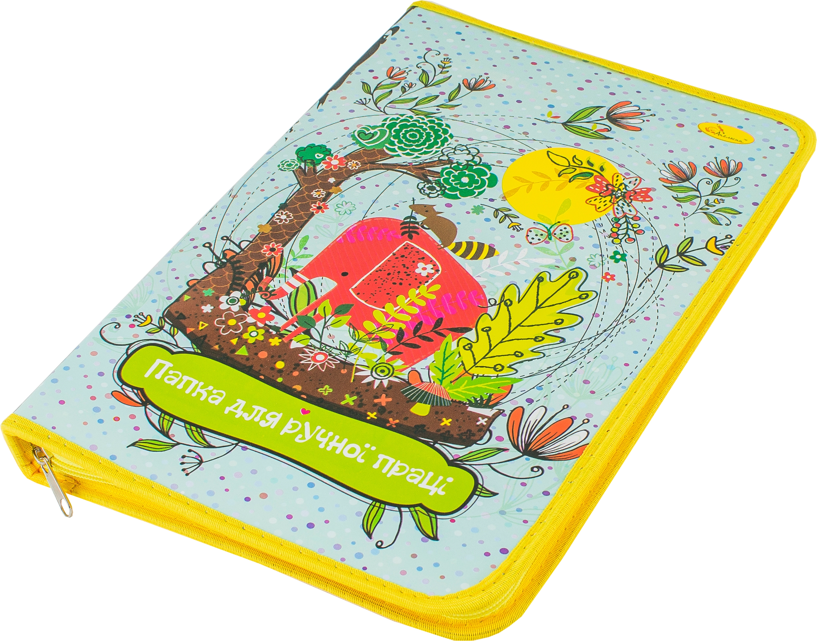 Папка для праці Апельсин А4 на блискавці ПР-01/АП-1002 — фото 2