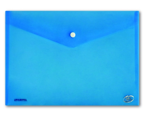 Папка-конверт А5 синя на кнопці — фото 2