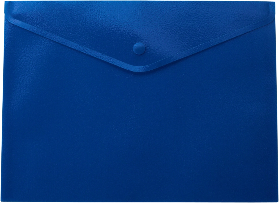 Папка-конверт на кнопці А4 матовий синя BUROMAX — фото 2