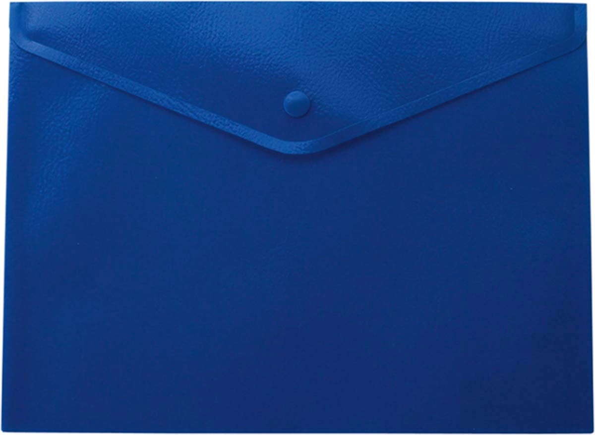 Папка на кнопці А5 глянцева синя Buromax — фото 2