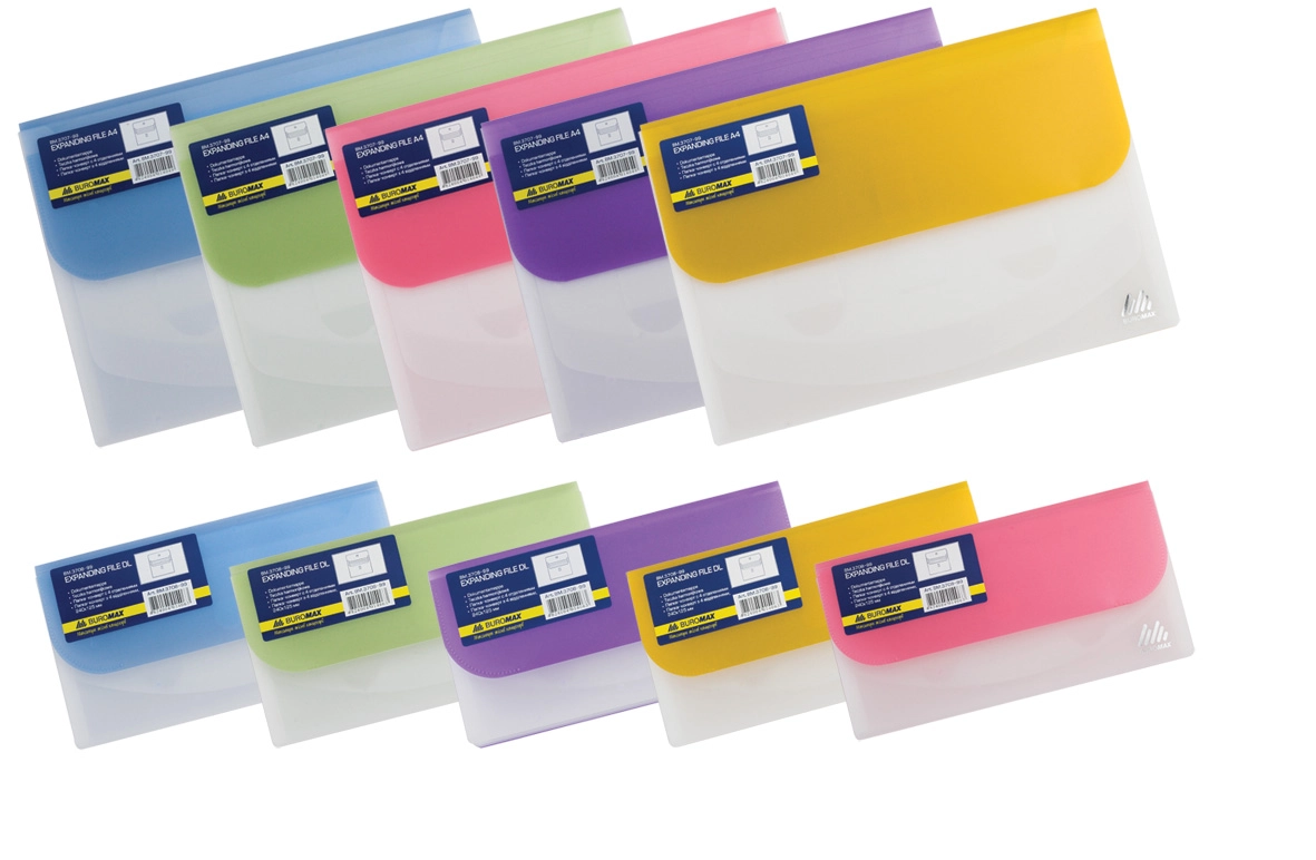 Папка на липучці А4 4 відділення каскад Buromax — фото 2