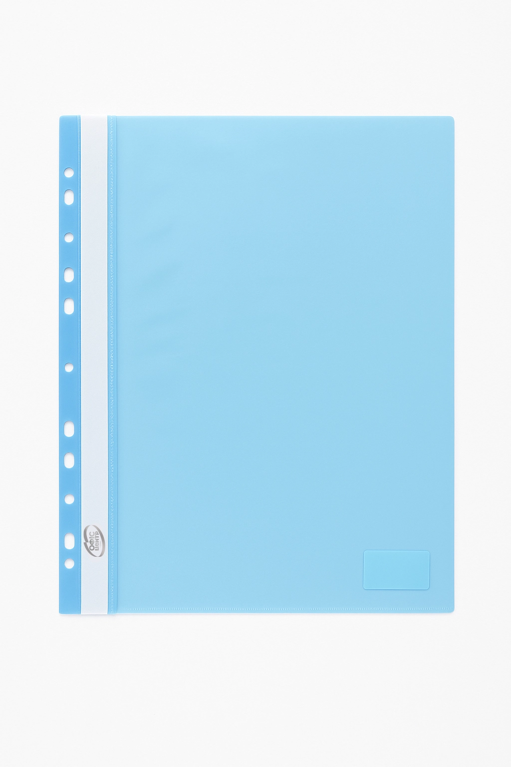 Папка-швидкозшивач А4 блакитна з перфорацією — фото 3