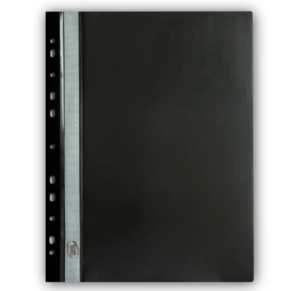 Папка-швидкозшивач А4 чорна з європерфорацією — фото 3