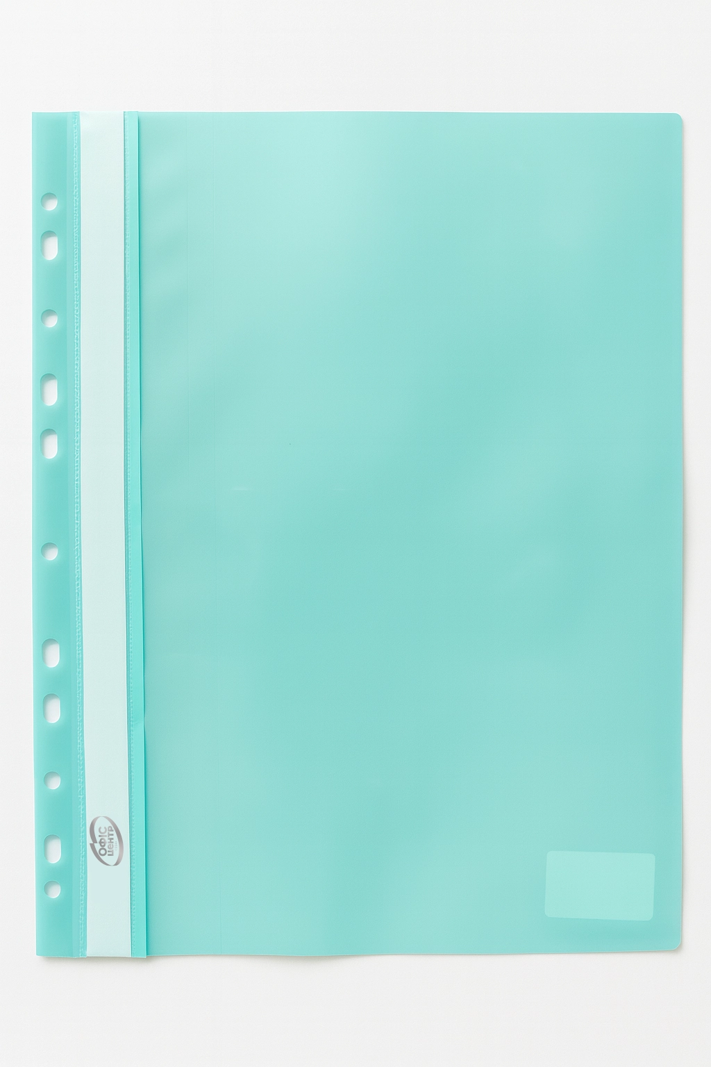 Папка-швидкозшивач А4 мятна з європерфорацією — фото 3