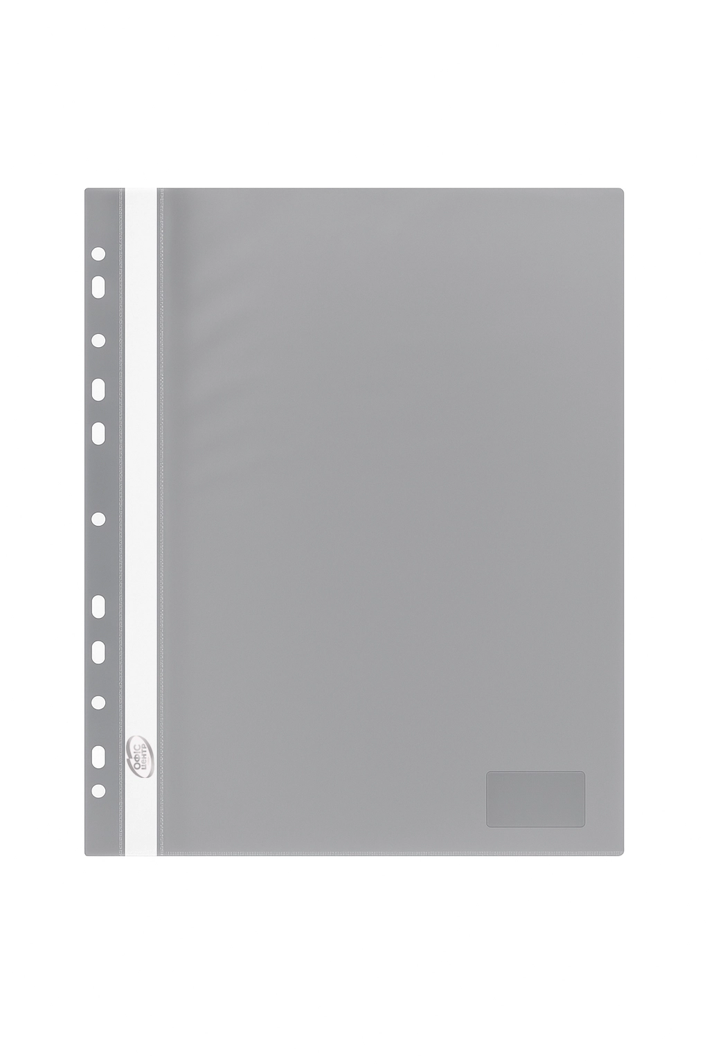 Папка-швидкозшивач А4 сіра Офіс Центр — фото 2