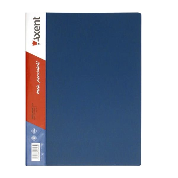 Папка з притиском AXENT 1301 A4 синя — фото 2