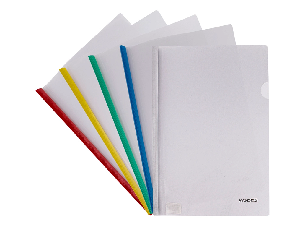 Папка з затиском-планкою 10мм на 65 аркушів асорті — фото 2