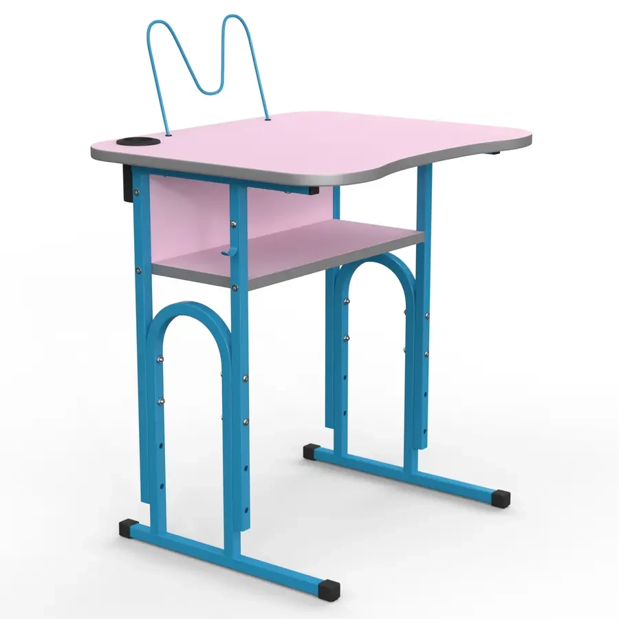Парта шкільна ергономічна 05/стакан для ручок/ 4-6 зр гр 600х500 1931 — фото 2