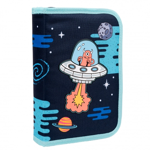 Пенал твердий 1Вересня одинарний з двома клапанами HP-04 Out Of Space — фото 4