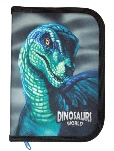 Пенал з двома відвороамми Dinosaurs World CLASS 23202C — фото 2