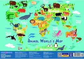 Підкладка для столу Animal Worlds Map COOLFORSCHOOL — фото 2
