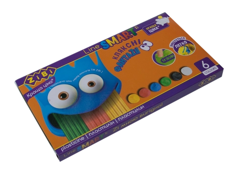 Пластилін 6 кольорів ZB.6221 120 г — фото 2