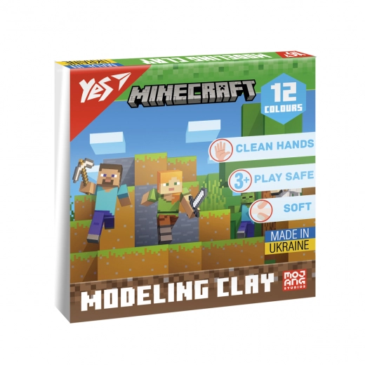 Пластилін Yes Minecraft 12 кол 240г — фото 3