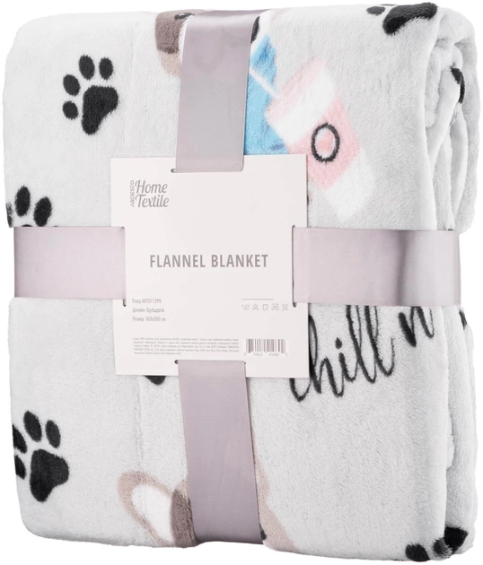 Плед Ardesto Flannel 160х200 см бульдогиART0112PB — фото 2