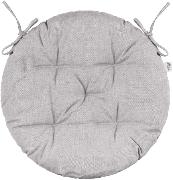 Подушка для стільця Ardesto Oliver сірий D-40см 100% бавовна — фото 2