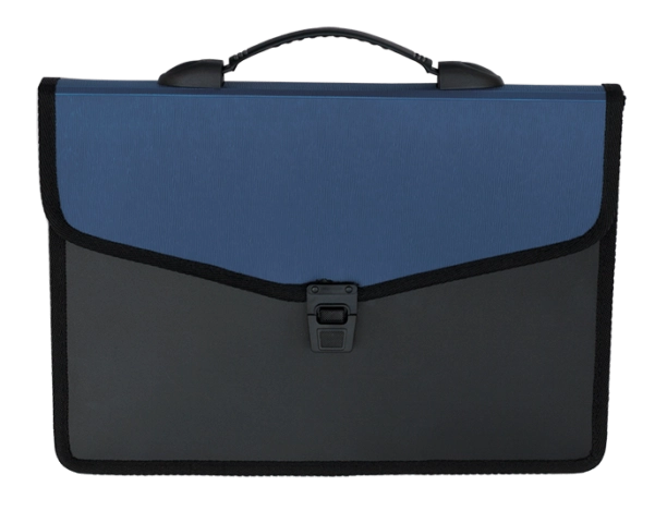 Портфель ВМ 3734 А4/3відд. синій — фото 2