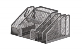 Прибор металевий сітка 6241 Buromax срібний — фото 2