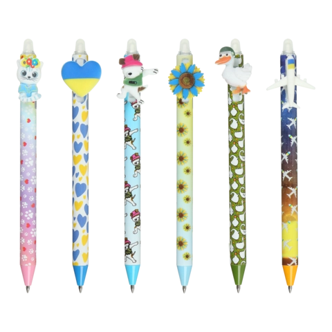 Ручка гелева пиши-стирай ZiBi Patriot синя 0,5 мм — фото 2