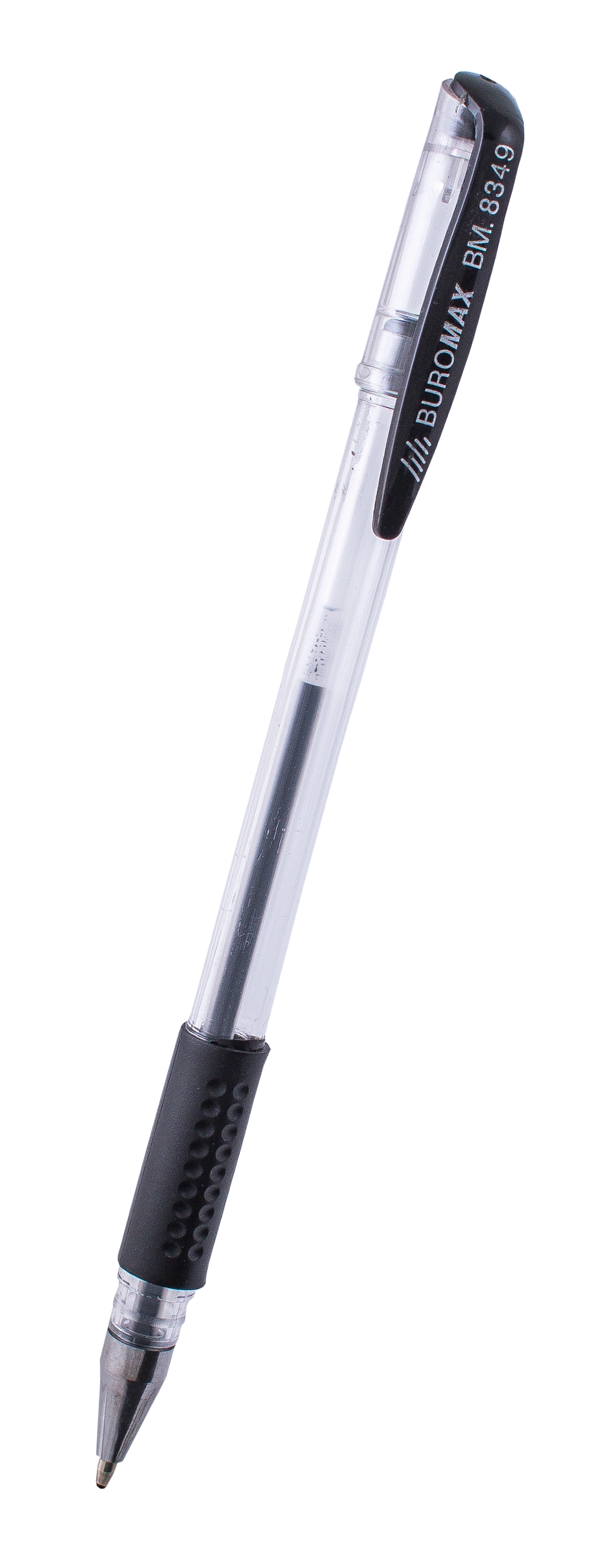 Ручка гелева з грипом JOBMAX чорна — фото 2