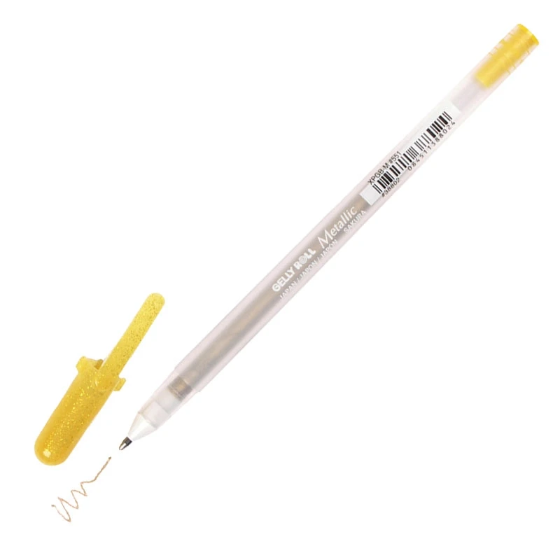 Ручка гелева, Золото, Gelly Roll, Sakura