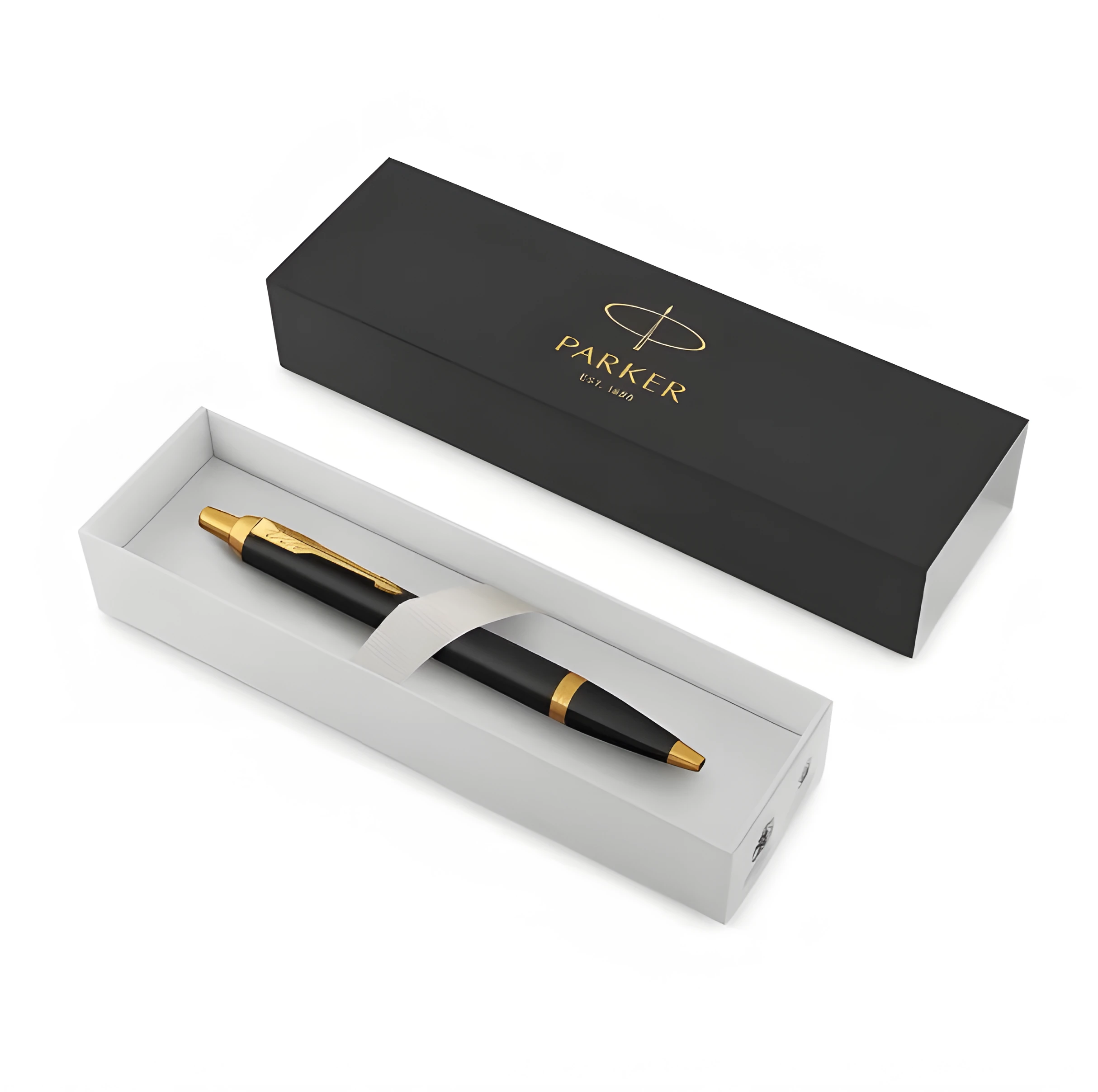 Ручка кулькова Parker IM Black з позолотою 22 032