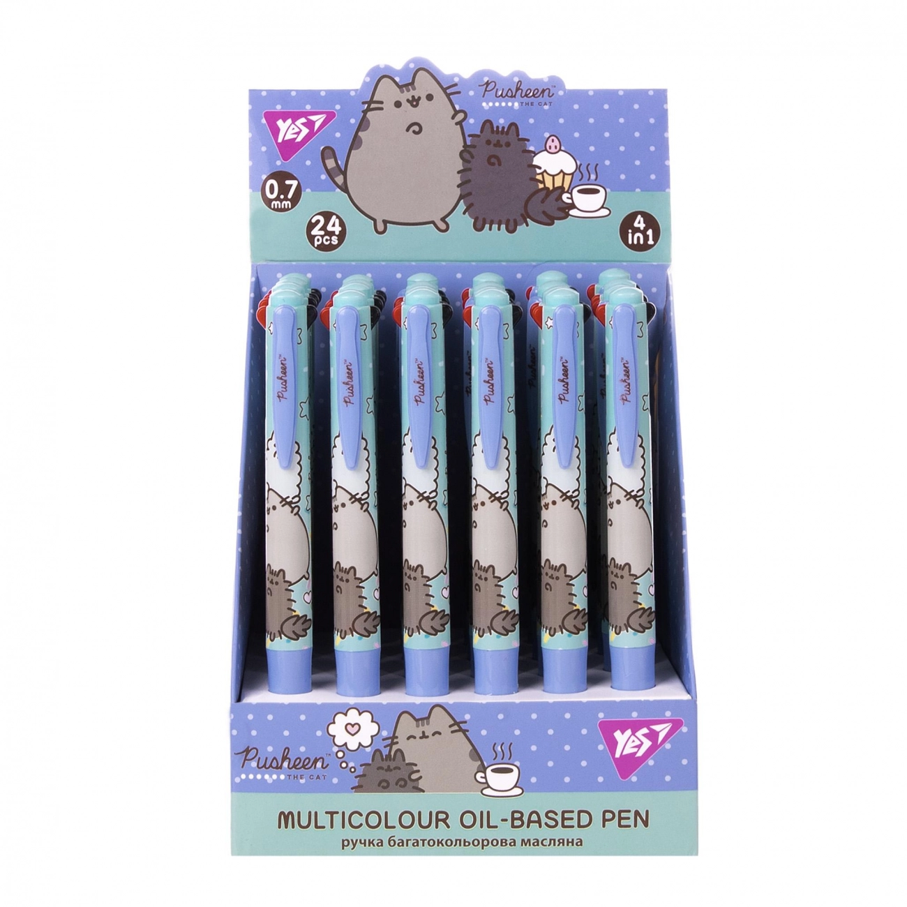 Ручка кулькова Yes Pusheen 0,7 мм 4 кольори — фото 4
