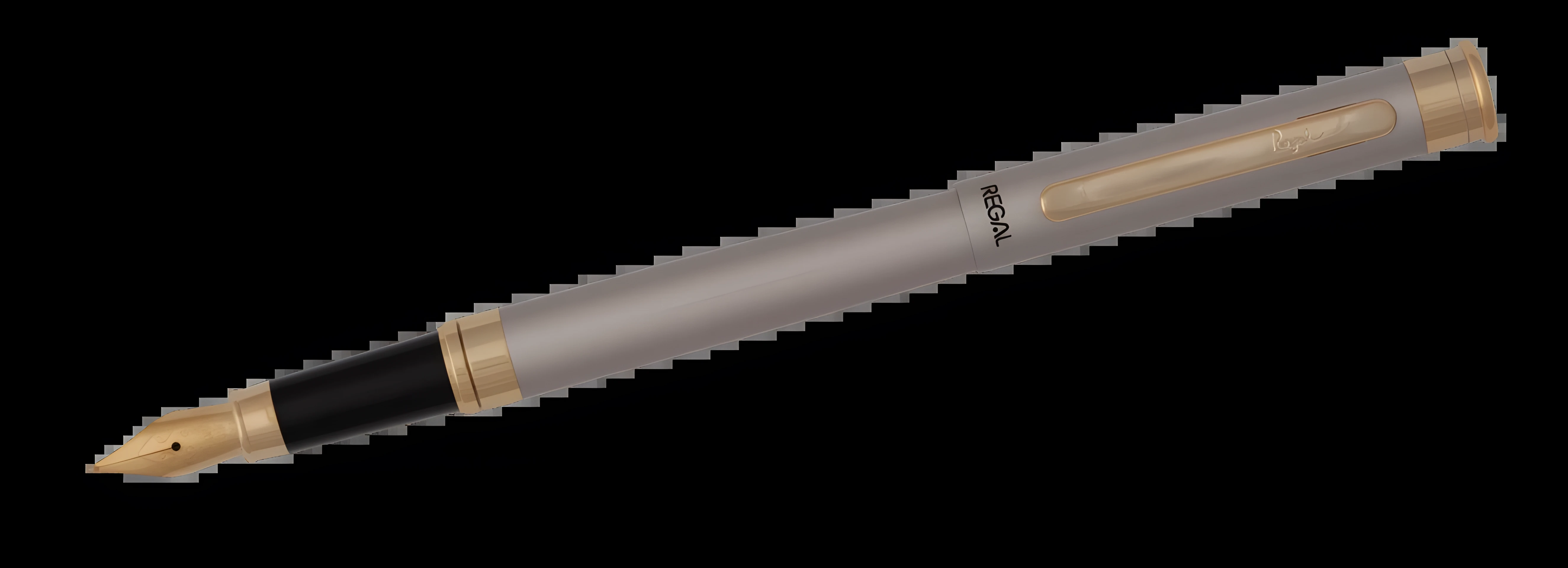 Ручка перова Regal в оксамитовому чохлі, нікель R68002.F