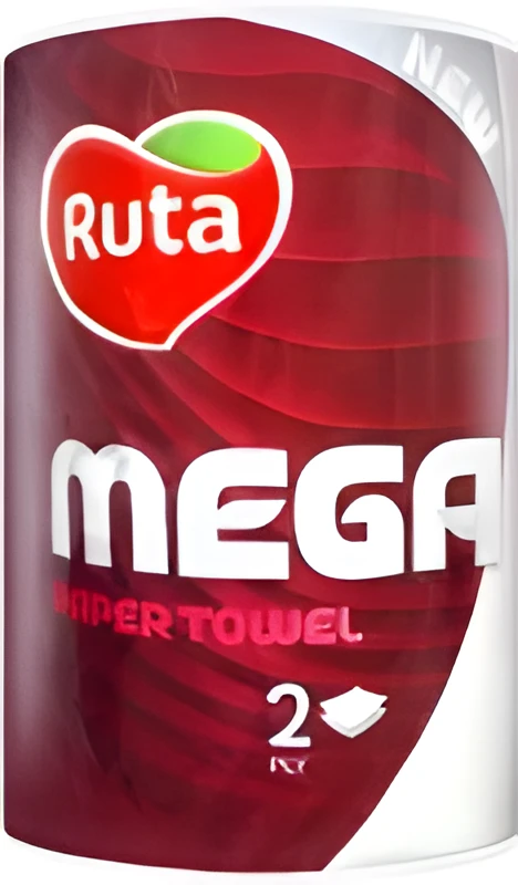 Рушник паперовий Ruta білі XL 2 шар 1 рул 150 відривів