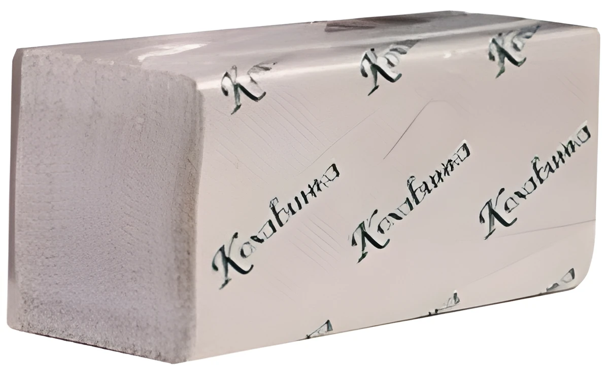 Рушники паперові макулатурні V-подібні Кохавинка 23х25 см 170 листів сірі