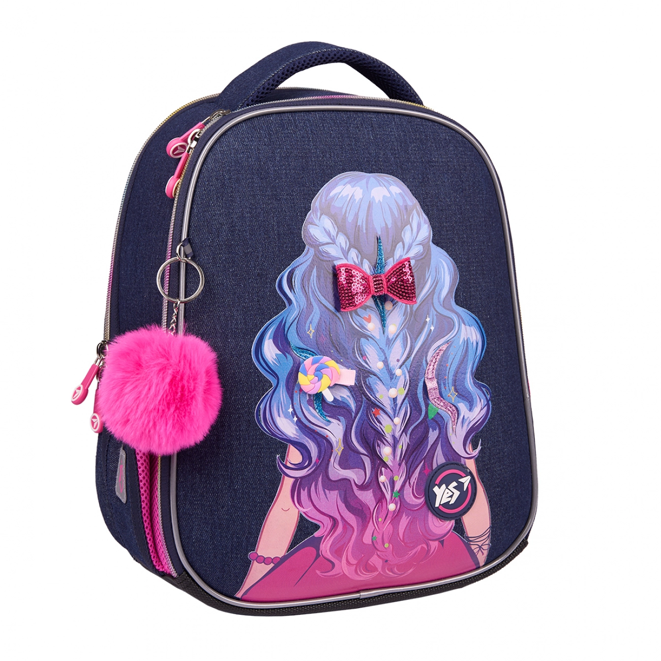 Рюкзак ортопедичний каркасний YES H-100 Beautiful Hair — фото 3