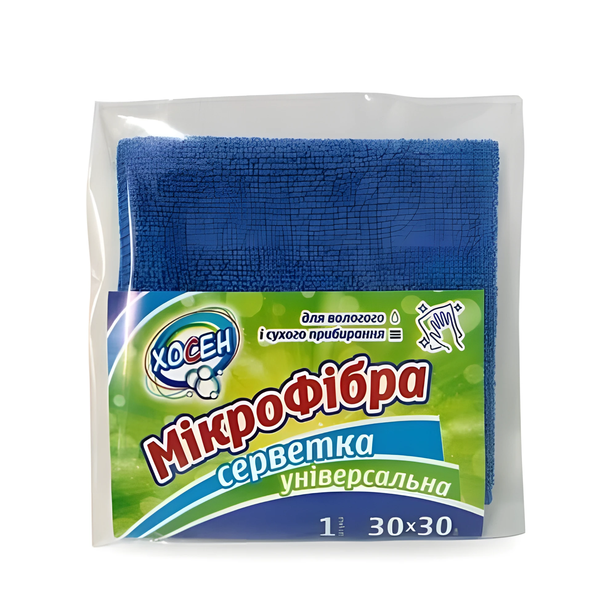Серветка мікрофібра універсальна Хосен 1шт