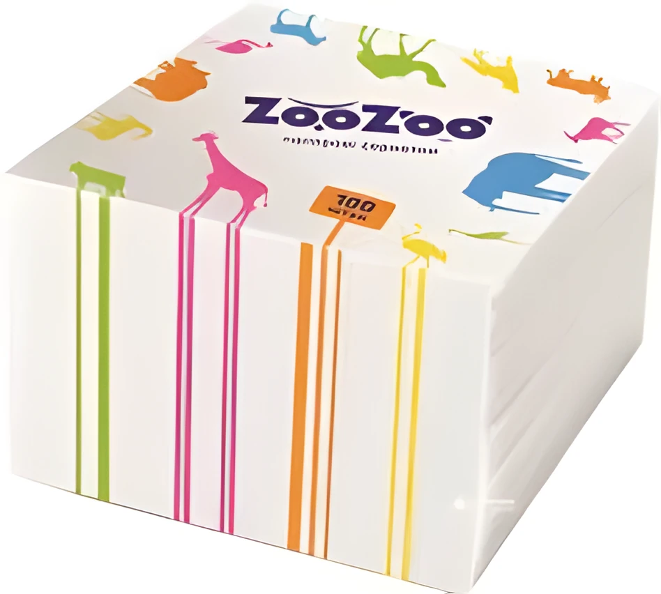 Серветки ZооZoo 24x23 1-сл 100 шт Білі